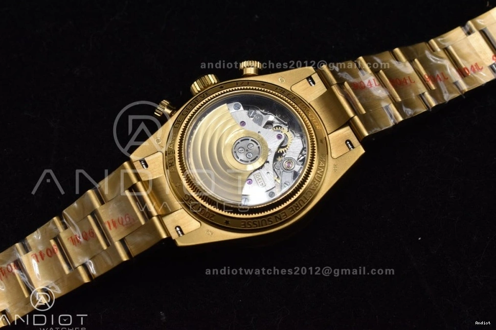 Edition on Bracelet YG YG Dial A7750 Daytona Black ADGF Best YG 0215